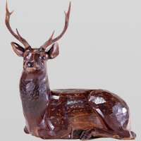 菊水楼（奈良）森川杜園作　鹿